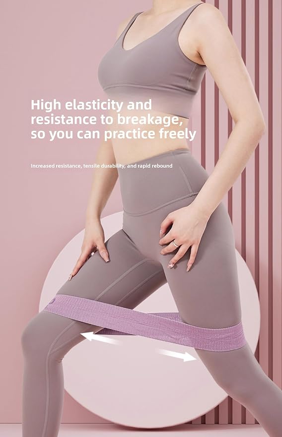 Tribe Lifting Fabric Resistance Bands for Glutes & Legs | 4 Fabric Workout Bands Set | Thick Booty Bands for Squats, Lunges, Hip Training, Physical Therapy & Home Workouts