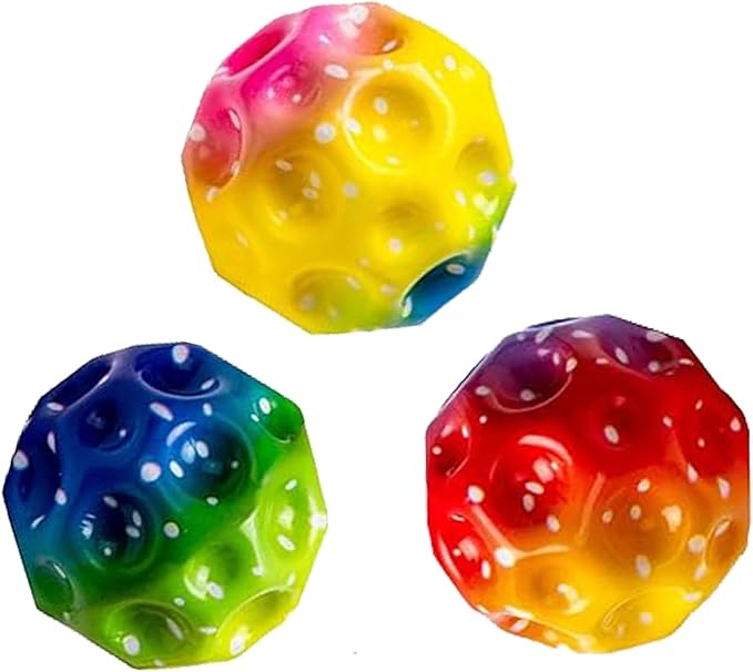 Wrist Elastic Ball (2.5inch), High Bouncing Foam Ball with Wrist Strap&Rope, for Middle School Students and Adults to Train Hand-Eye Coordination Reaction, 3 Pack