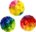 Wrist Elastic Ball (2.5inch), High Bouncing Foam Ball with Wrist Strap&Rope, for Middle School Students and Adults to Train Hand-Eye Coordination Reaction, 3 Pack