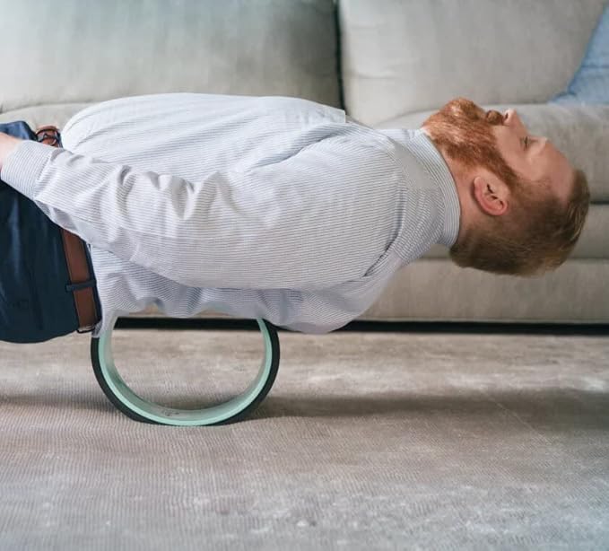 Chirp Wheel XL - Super Comfort Back Massage Roller - Wider Back Stretcher & Cracking Device, Plush Cushion, Enhanced Stability, Spinal Protection, Point Pressure | High Density Foam, Up to 500 lbs