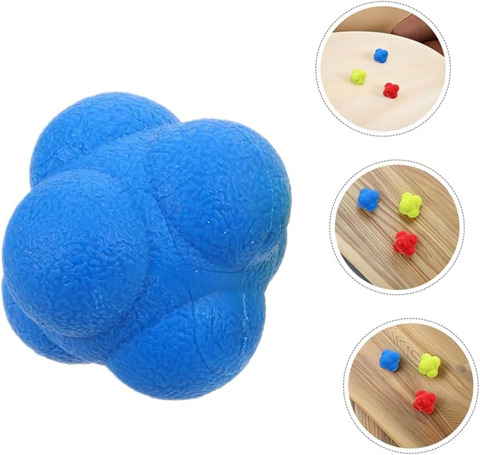 6pcs Reflex Training Balls Set for Hand Eye Coordination Sturdy Reaction Balls for Sports Training for Basketball Tennis and Kids Games