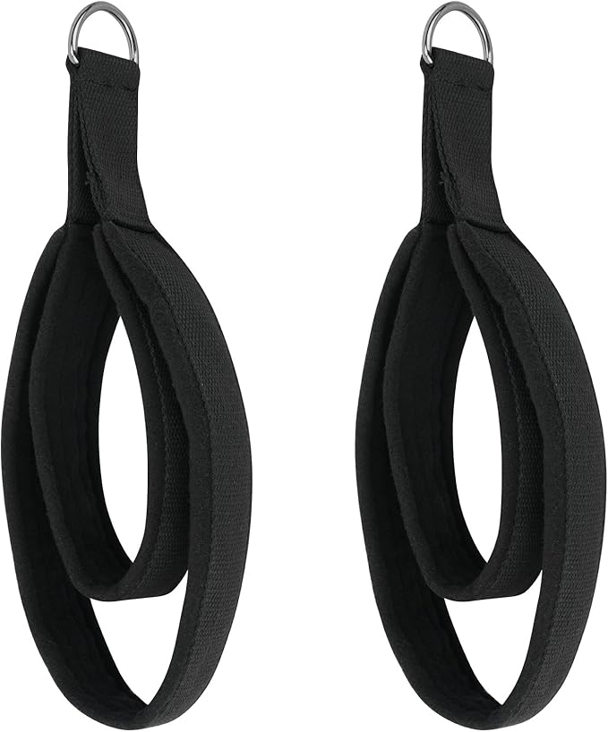 2Pcs Pilates Straps for Reformer Double Loop D-Ring for Home Gym Workout