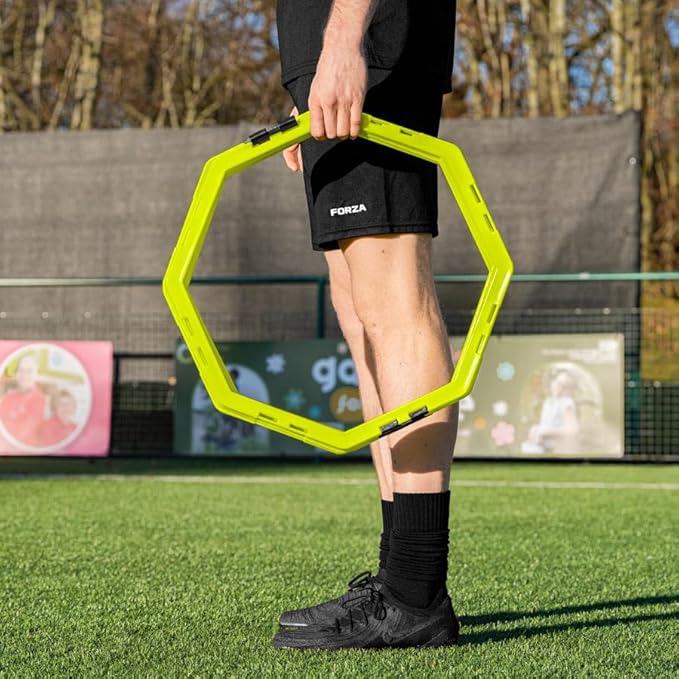 FORZA Agility Training Octa Rings [Pack of 6] | Soccer Training Equipment | Multi-Sport Agility Ring Set | Speed Training Equipment | Sports Equipment
