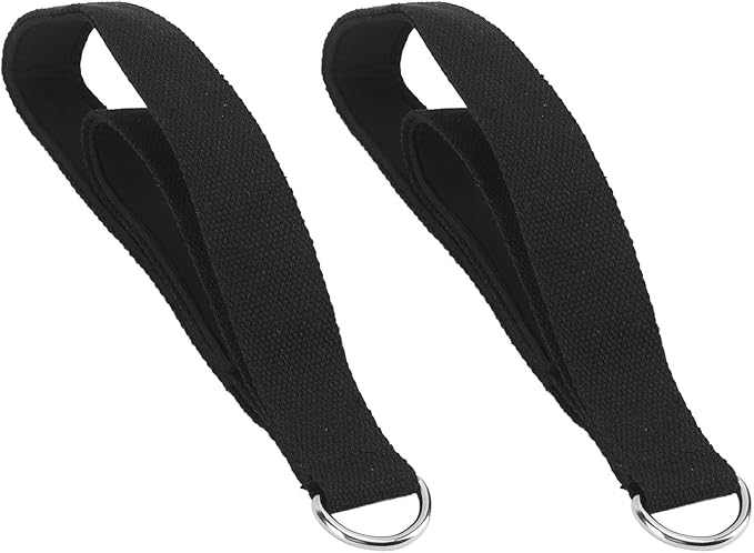 Drfeify 2 Pcs Pilates Straps Anti Slip Practical Pilates Double Loop Straps for Home Gym Workout for Yoga and Lovers