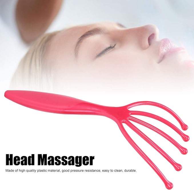Agatige 2PCS Head Massager Claw, Plastic Handheld Scalp Massager Hair Growth Head Scratcher Stress Relief Deep Relaxation for Home SPA Office Travel Use (2PCS)