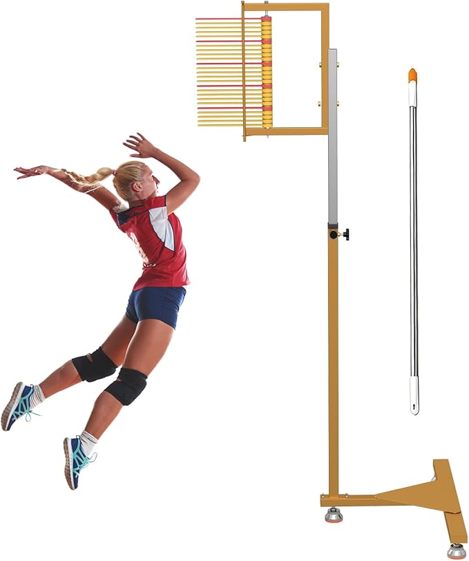 5.9-11.8 FT Jump Measurement Tester, Floor Mounted Vertical Jump Measuring Device, Vertical Jumping Measurement Tool for Volleyball Slam Dunk Jump Training Aid