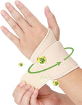 Castor Oil Pack Wrap for Wrist Hand Wrap Wrist Brace for Carpal Tunnel Relief,Adjustable Reusable Compression Wrist Support for Women Men Right & Left Hands,Single,Castor Oil Not Included
