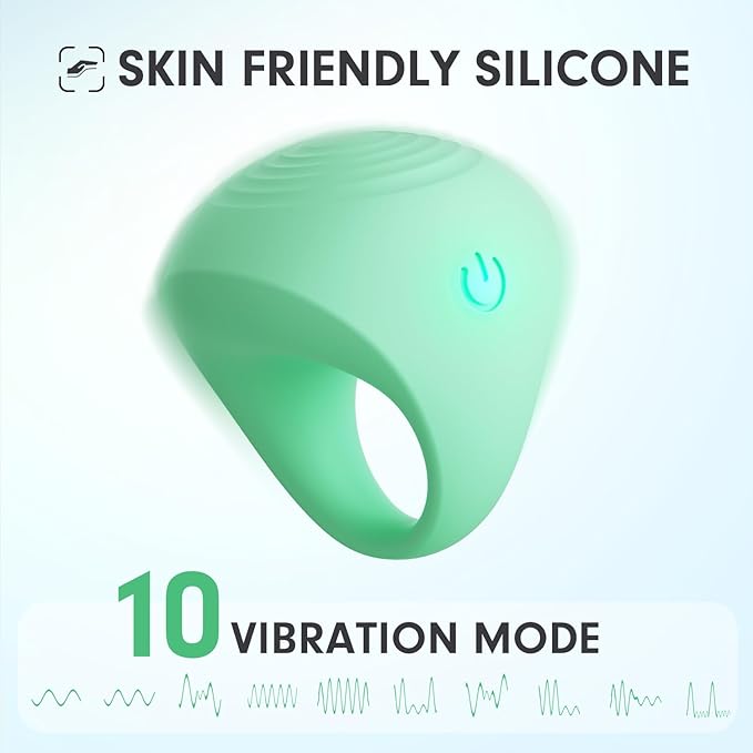 Mini Massager, Waterproof Rechargeable Portable Body Massage Ball, Multifunctional Finger Massager, Green