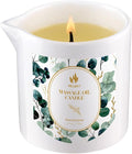 MELONY Soy Massage Candle, Essential Oil Infused, 8.1OZ, Low Temp Body Oil, Intensive Skin Treatment Candles for Relaxation (Eucalyptus)