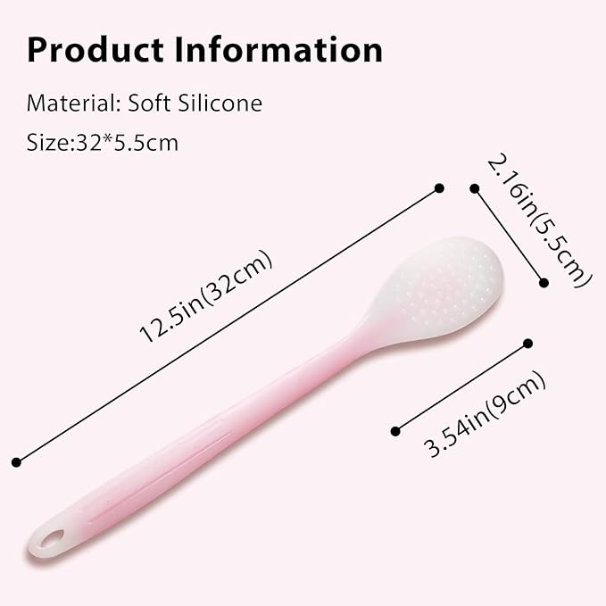 Pink Body Massage Stick Set - 2 Pieces Meridian Acupoint Massage Tools for Full Body Relief, Bathing Accessories Included