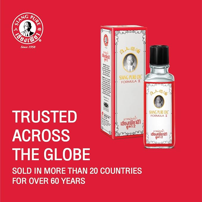 Siang Pure Oil Original Formula 25 cc (Formula II (White Color, Pack of 1))
