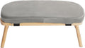 Foldable Meditation Bench with Cushion,Bamboo Meditation Stool,Portable Kneeling Stool,Prayer Bench,Gray,Wood Color
