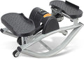 Lateral Rocking Fitness Stepper for Home Workout, Low-Impact Rock Stepper Protects Knees & Joints, Portable Compact Side-to-Side Stepper for Legs, Glutes & Abs Training