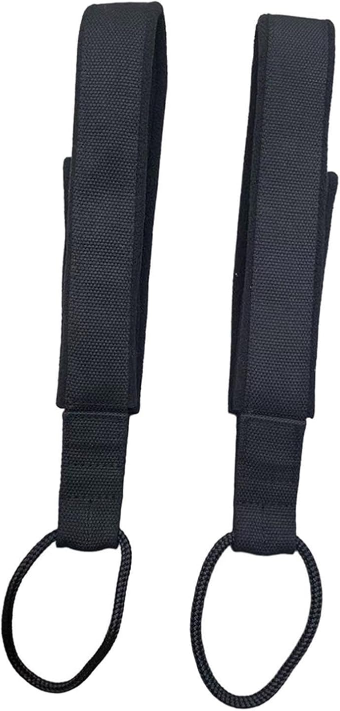 Colaxi 2 Pieces Pilates Double Loop Straps for Reformer Pilate Strap Gym Nonslip Multifunctional for Adults Ankle Home Yoga Workout