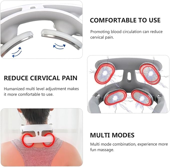 Vitality Magic Pro 2.0 Neck Relaxation Device - Portable Massager with Heat & Vibration Modes