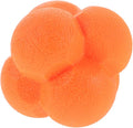 Cabilock Hexagonal Reaction Training Ball 7cm Orange Sports Reaction Ball for Hand-Eye Coordination and Agility Speed Reflex Training Baseball Basketball Equipment