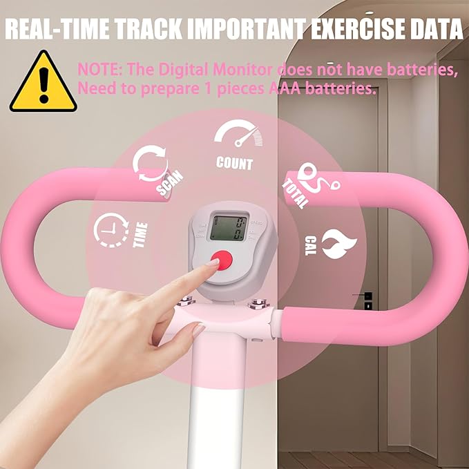 Stair Stepper for Home Gym, Foldable Full Body Exercise Climbing Machines, Vertical Climber Workout Machine with Resistance & Adjustable Handles, Frame Stable