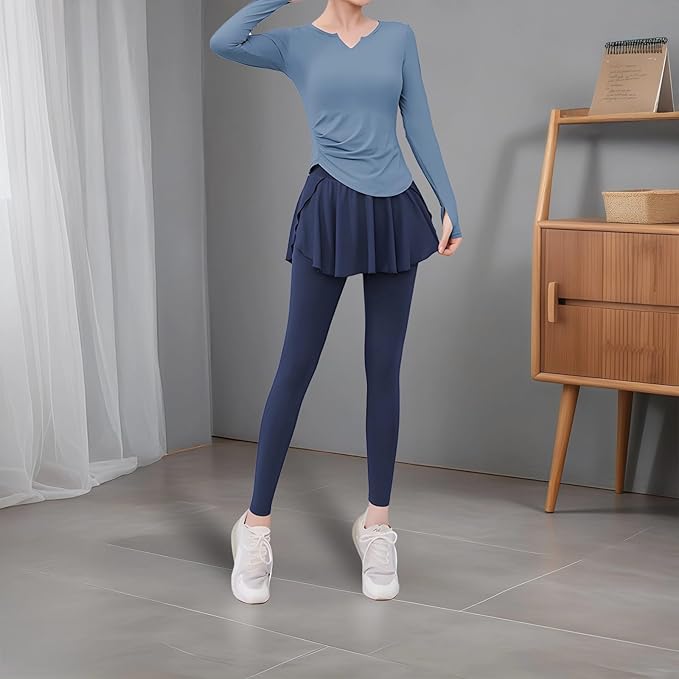 Four Piece Yoga Wear Set, Pilates Workout Outfit For Women, Size Xxl, 135-150 Fit, Polyester-Spandex Breathable Material Includes Jacket, Sports Bra, And Long Sleeve Top