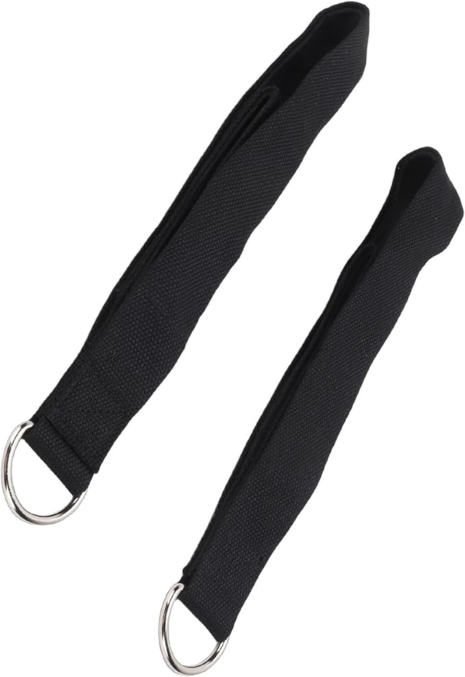 2PCS Pilates Double Loop Straps, with D Buckle, Adjustable Exercise Wrist Bands, for Home Gym, Pilates Bed