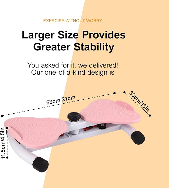 Waist Twister Machine Exercise Pilates Twister Set, 180° Rotating Fitness Board, 330lbs Capacity, Non-Slip Twist Board, Rotating Fitness Board for Unisex