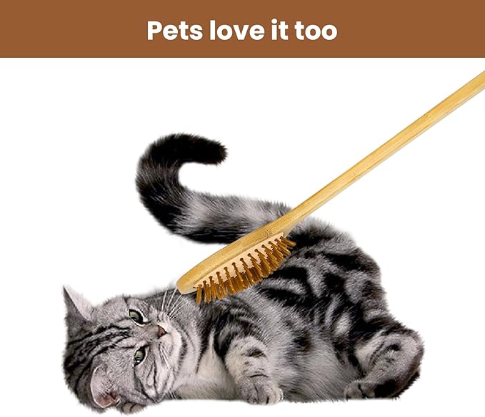 15.75" Heart-Shaped Bamboo Back Scratcher with Airbag Cushion – Elastic & Gentle on Skin, Relieves Itching & Massages Back, Shoulders, Legs, Suitable for Women ,Men & Adults (A-Pure Wood Color)