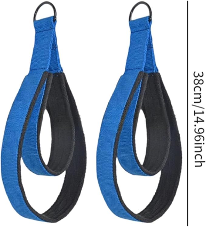 Generic 2Pcs Pilates Double Loop Strap Fitness Strap Beginner Pilates Equipment Double Loop Strap for Gymnastics Arms Legs Home