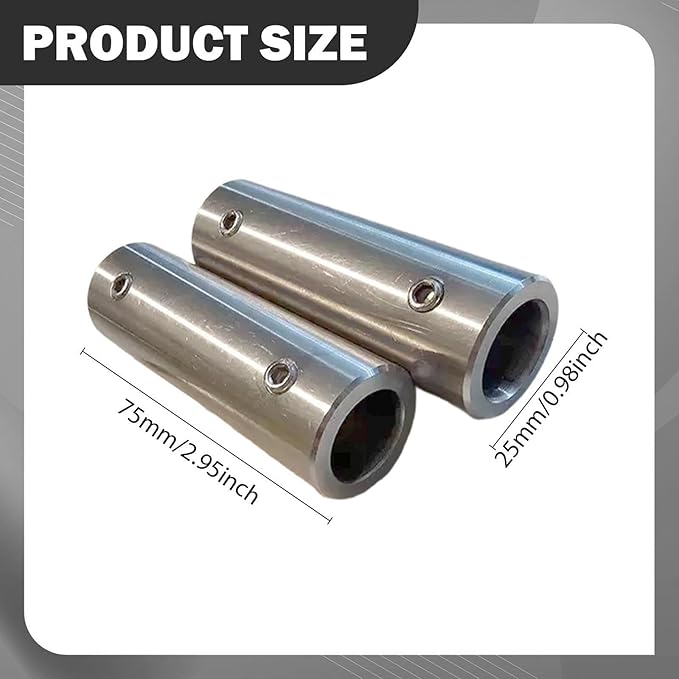 2X Power Rack Attachment Pin Adapter Sleeves,Screws Hardware Strength Training Equipment 5/8" to 1" Wrench for Studios Sports