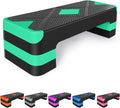 Exercise Workout Aerobic Step Platform Trainer, 27" Aerobic Stepper with 4"-6"-8" Adjustable Height Risers