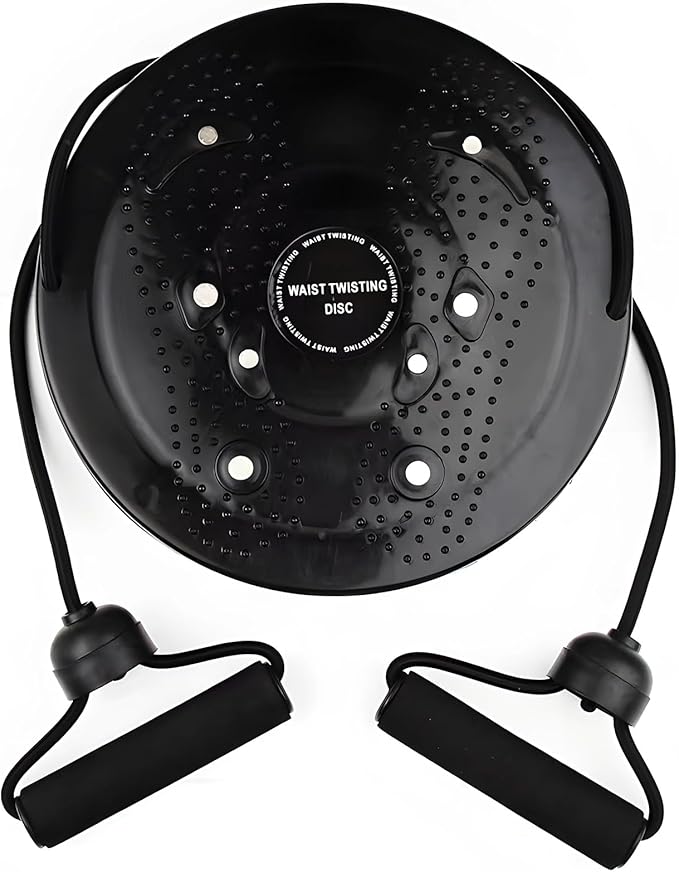 Waist Twisting Disc for Home Exercise, Waist Whisper Ab Twister Board, 9.8 x 9.8 x 1.4 in, Effortless Slimming, Supports 220 lbs Plastic Material