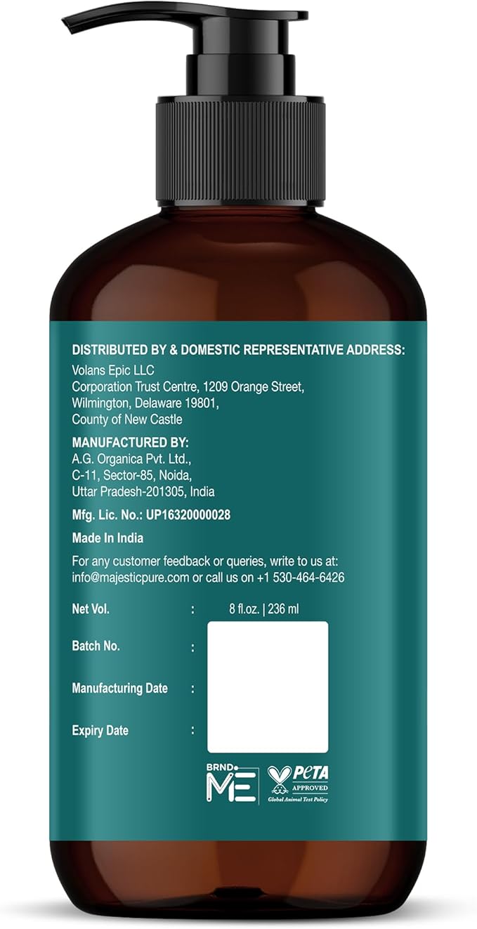 MAJESTIC PURE Vitamin E 70k Blend Massage Oil for Massage Therapy- Refreshing and Relaxing- Natural Oils with Almond, Jojoba, Argan & Avocado for All Skin Types- Men and Women Massage Lotion- 8 fl oz