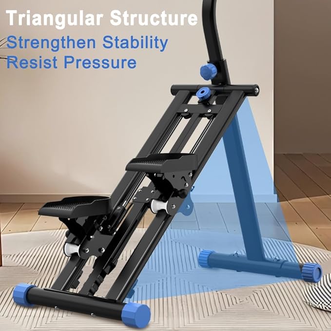 Stair Stepper, 3 Levels Adjustable Resistance Stair Master, Full-Body Exercise Climber Fitness Equipment Foldable, Vertical Climber Workout Machine