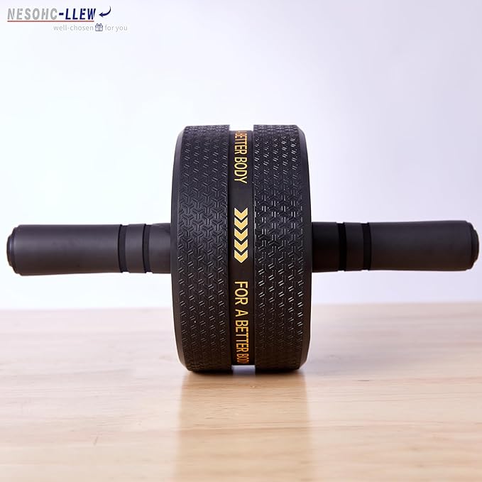 Ab Roller Wheel. Abdominal Training Roller for Men/Women, Abdominal Wheels Widened to 3.4 ", Rubber Tread of The Abdominal Wheel Upgraded, Max Weight 490 lbs