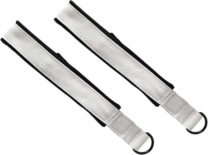 2X Pilates Double Loop Straps D Rings Straps Handle Pilates Accessories Pilates Equipment Exercise for Improve Flexibility