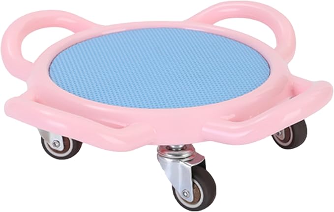 Ab Roller Wheel, 360° Rotating Women's Non-Slip Portable Multifunctional Ab Exercise Board with Mat for Home Workout