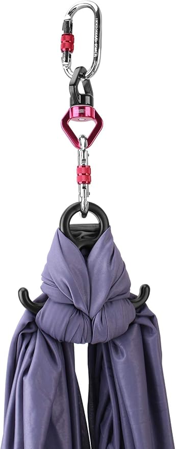 F.Life Aerial Silk 10 Yards Kit Durable Aerial Yoga Hammock with Hardware & Guide Aerial Swing for Acrobatic Flying Yoga
