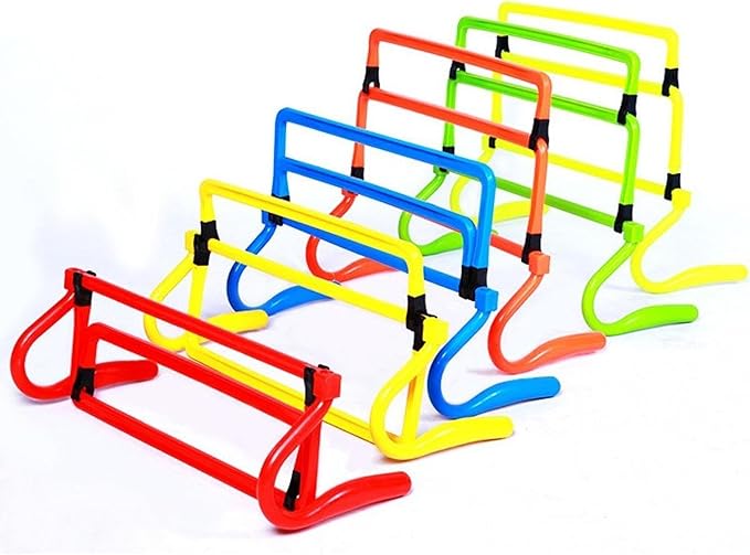 Yiju 5 Pieces Football Training Hurdles Physical Training Obstacles Practical Physical Training Barrier for Basketball Training