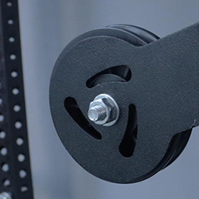 Gym Pulley Squat Rack Mounted Accessory Supplies Equipment Attachment Fixed Pulley Wheel for Home Gym Row Strength Training