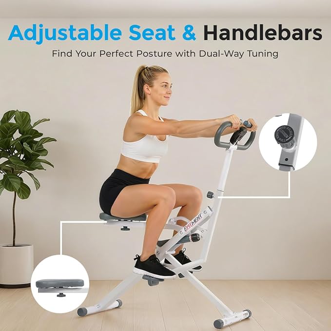 EFITMENT Rower-Ride Squat Machine, Squat Assist Rower for Glutes and Thighs, Home Exercise Trainer Full Body Workout Machine for Women