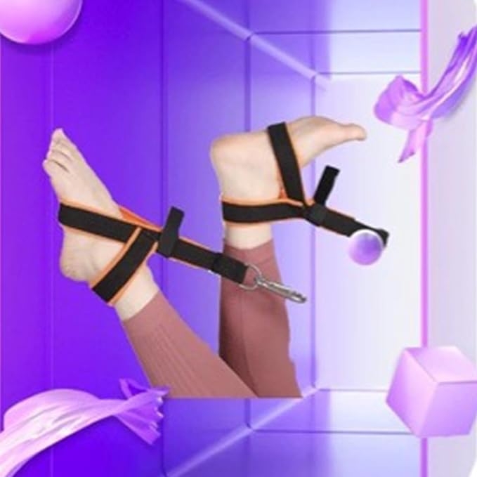 Y Shape Women Pilates Auxiliary Straps with Locking Function Multifunctional for Strength Training and Stretching Anti Slip
