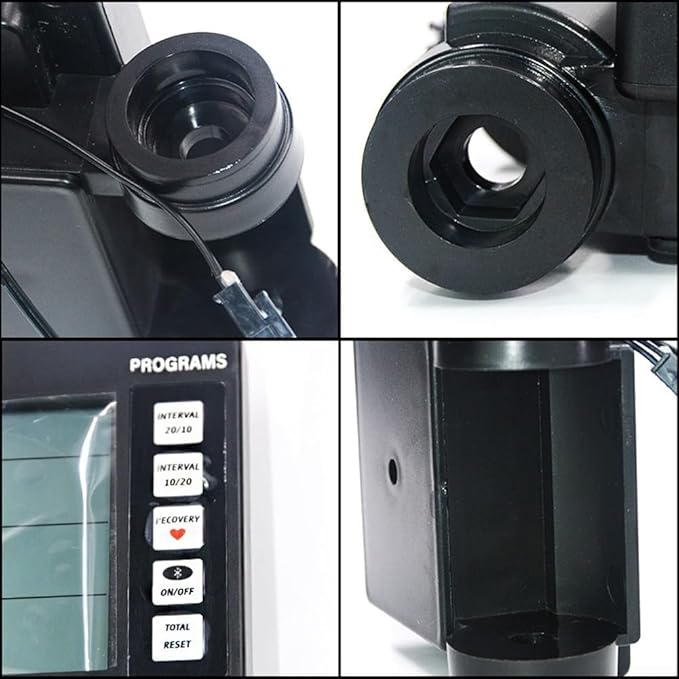 Rowing Machine Display Can Be Connected to The App Fitness Equipment Meter, Odometer Automatic Replacement Parts Speedometer Counter for Home Fitness Riding Bike Device(with Backlight)