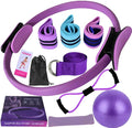 Pilates Essentials Kit for Women, Pilates Kits for Home Workouts Women Yoga Sets Hip Exercise Band Yoga Ball Figure 8 Resistance Band Fitness Equipment