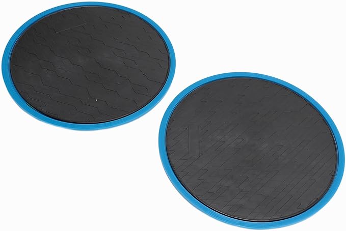 PerGar 2pcs Core Sliders, Exercise Core Sliders, Compact Dual Sided Gliding Discs, for Full Body Workout Fitness Home Exercise Equipment Round