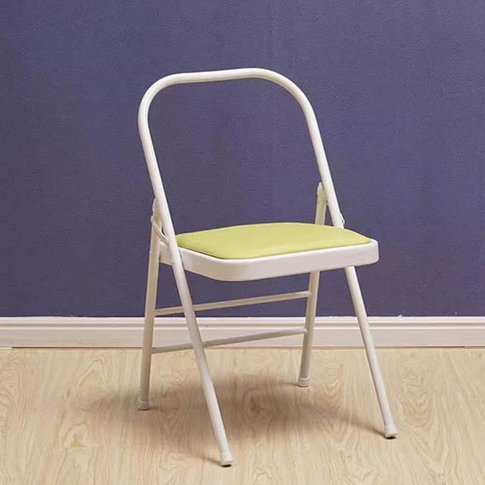 Iyengar Yoga Chair,Pilates Chair,Yoga Inversion Chair,Backless Yoga Chair Prop,Home Exercises Reinforced Design, lemon-82cm×45cm