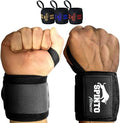 18" Wrist Wraps for Weightlifting USPA-Approved Wrist Support with Thumb Loop Heavy Duty Wrist Braces for Powerlifting, Gym, Cross Training & Strength Training for Men & Women
