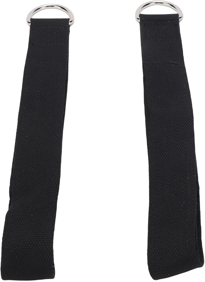 Pilates Straps, Cotton Strap with Neoprene and D Buckle, Double Loop for Home Gym Fitness Workout, Textured Surface Enhances Grip, Soft Inner Lining for Comfort