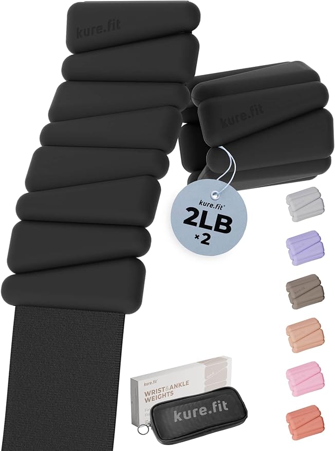 Pilates Weight | Wrist & Ankle Weights for Women | Weighted Bangles | 1LB/ 2LB Each (Set of 2)