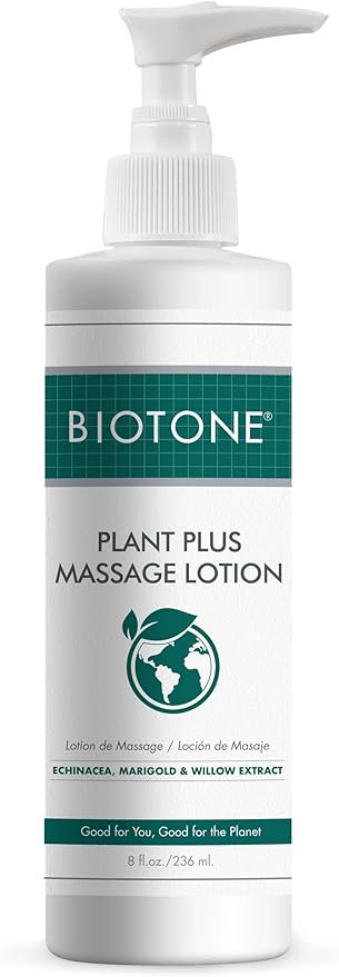 Plant Plus Massage Lotion- Eco-conscious, Earth-loving Oils, Plant-based Ingredients, Kind to the Planet, Versatile for all Modalities, Customizable, Smooth Silky Application, Optimum Glide. (8 Fl Oz)