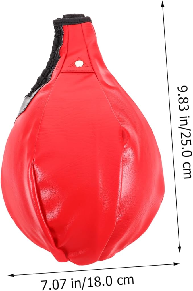 Happyyami Pyramid Boxing Speed Ball Reaction Training Equipment for Home Use Sturdy Synthetic Leather Adjustable Height for Men and Teens Improves Hand-Eye Coordination