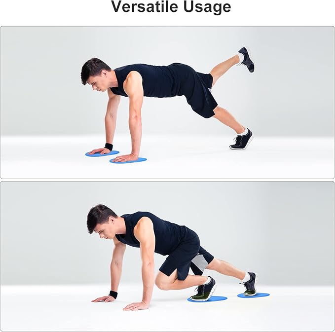 uxcell Exercise Core Sliders, Glider Discs Dual Sided Usage on Carpet or Floor for Full Body Workout