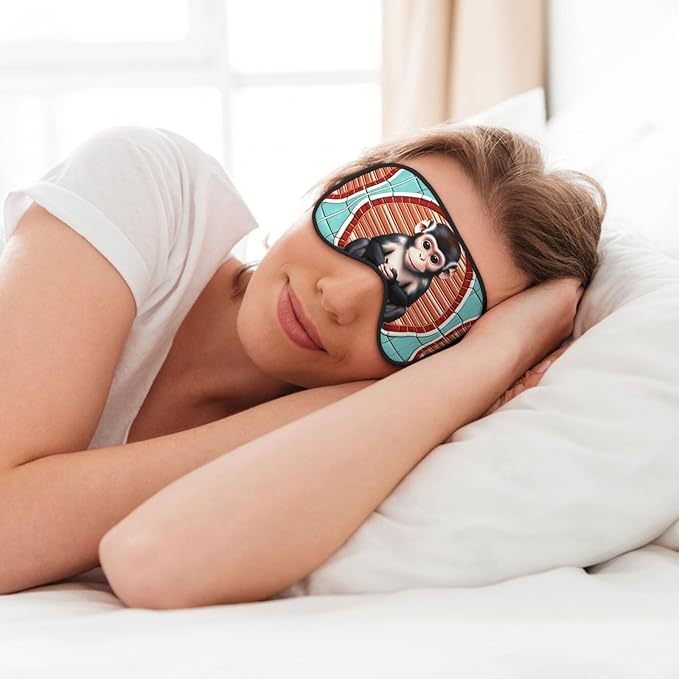 The Silent Monkey Head-Mounted Double-Sided Light-Blocking Sleeping Eye mask to Protect Eyes and Relieve Eye Fatigue